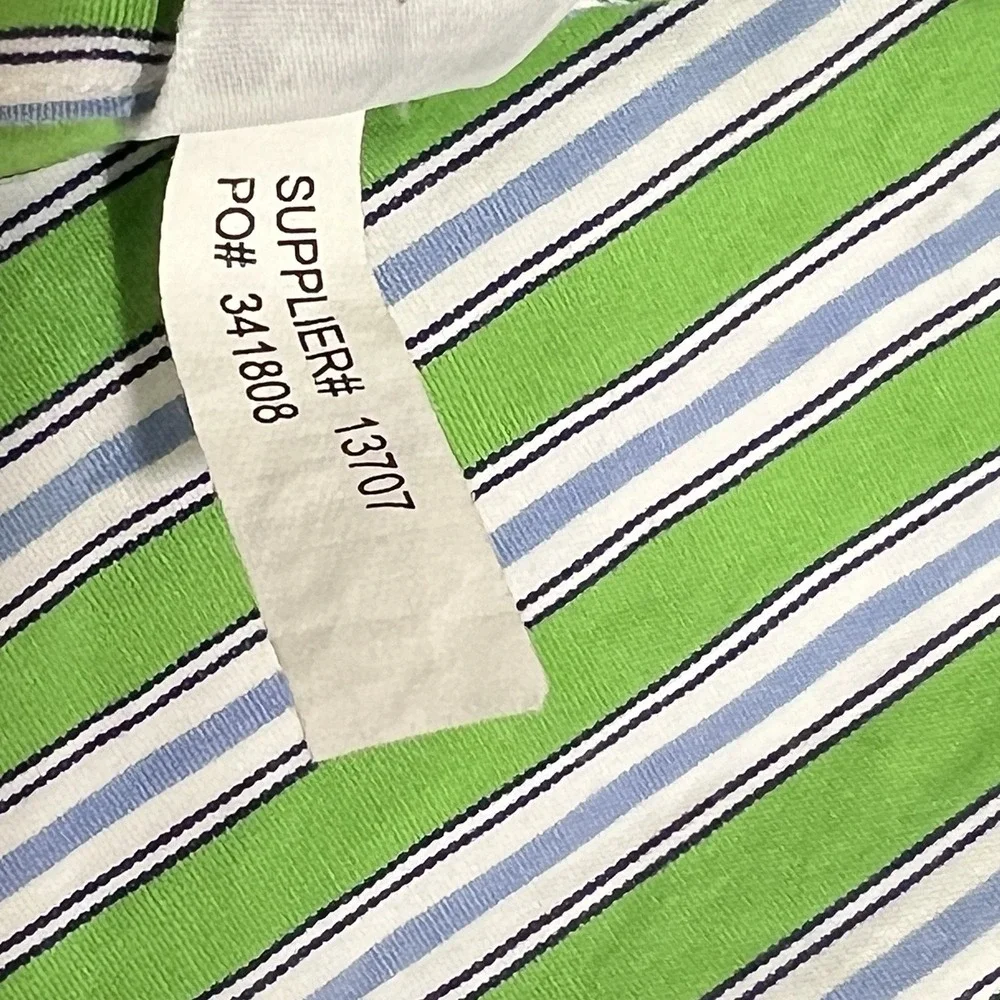 Polo Ralph Lauren Classic Oxford Long Sleeve Green Striped Shirt Men 16 34/35